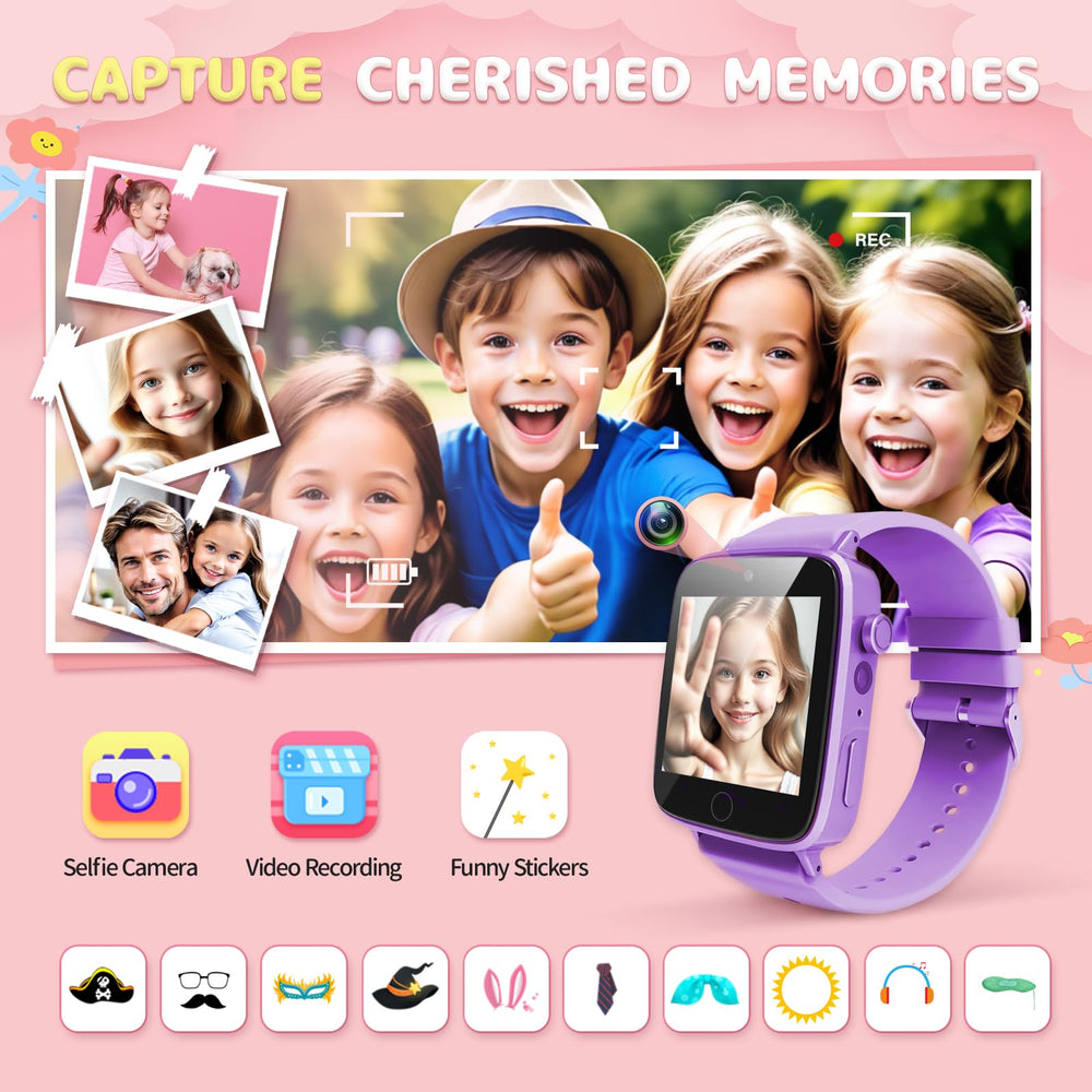 ZUODUN Kids Watch includes 26 puzzle games to boost problem solving.