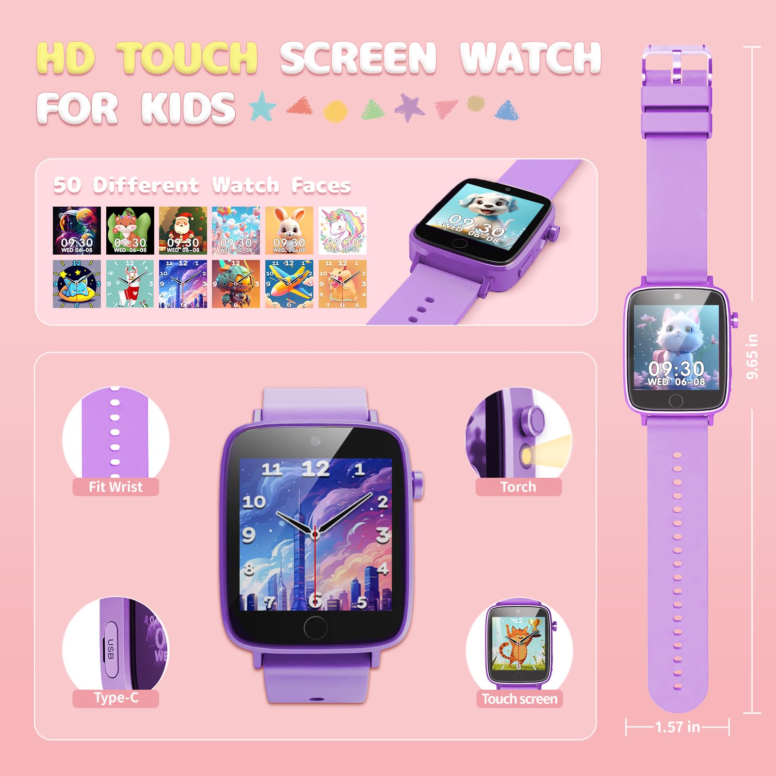 ZUODUN Kids Watch soft strap ensures comfortable wear all day.