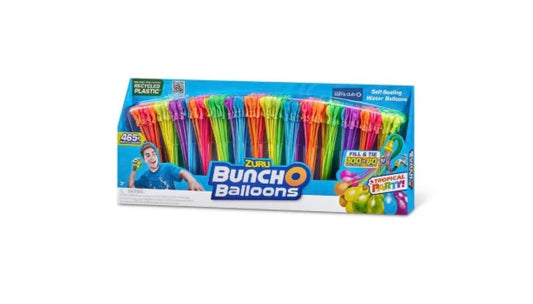 Bunch O Balloons hose-fill setup for rapid balloon production