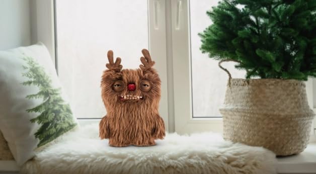 ZURU Fuggler Festive Fuggs Gingerbread-Man close-up—collectible holiday plush.