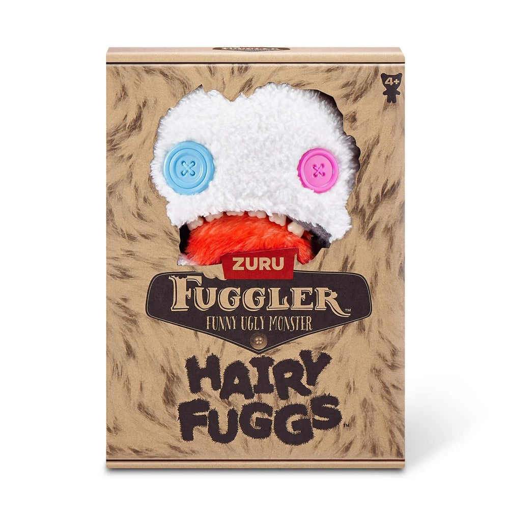 Moustache detail on ZURU Fugglers adds playful mischief to cuddle time.