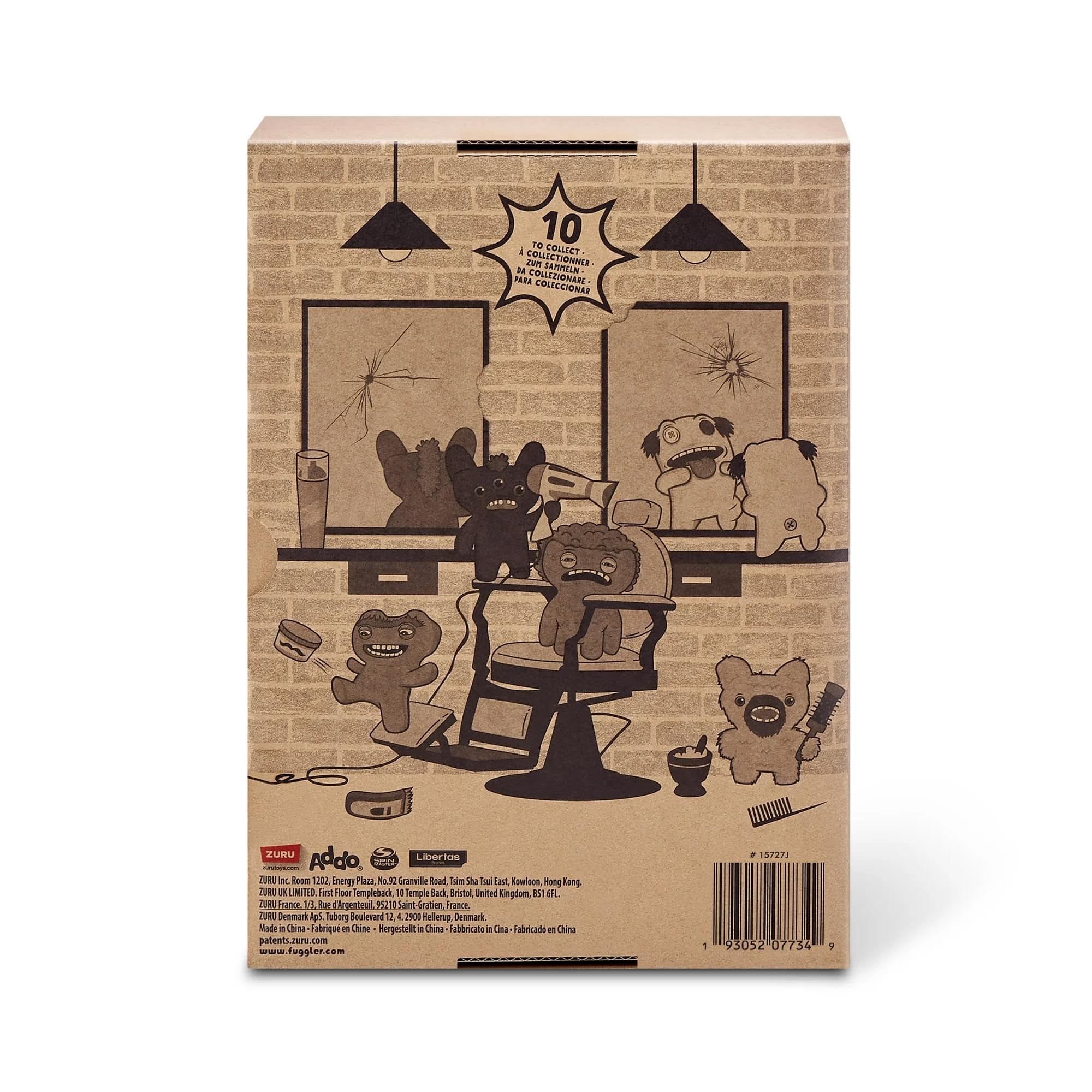 ZURU Fugglers display on shelf, bright 9-inch plush adds character