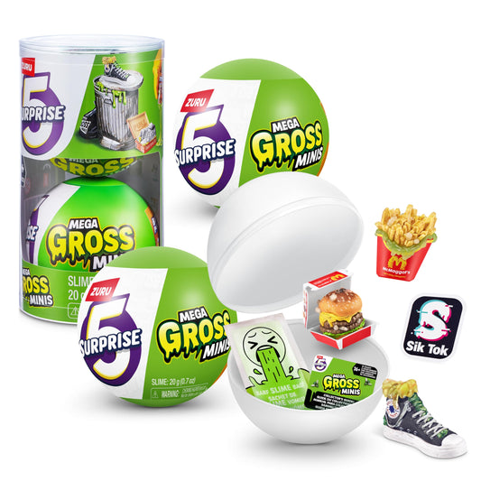 ZURU Mega Gross Minis packaging for playful gross-out fun for kids