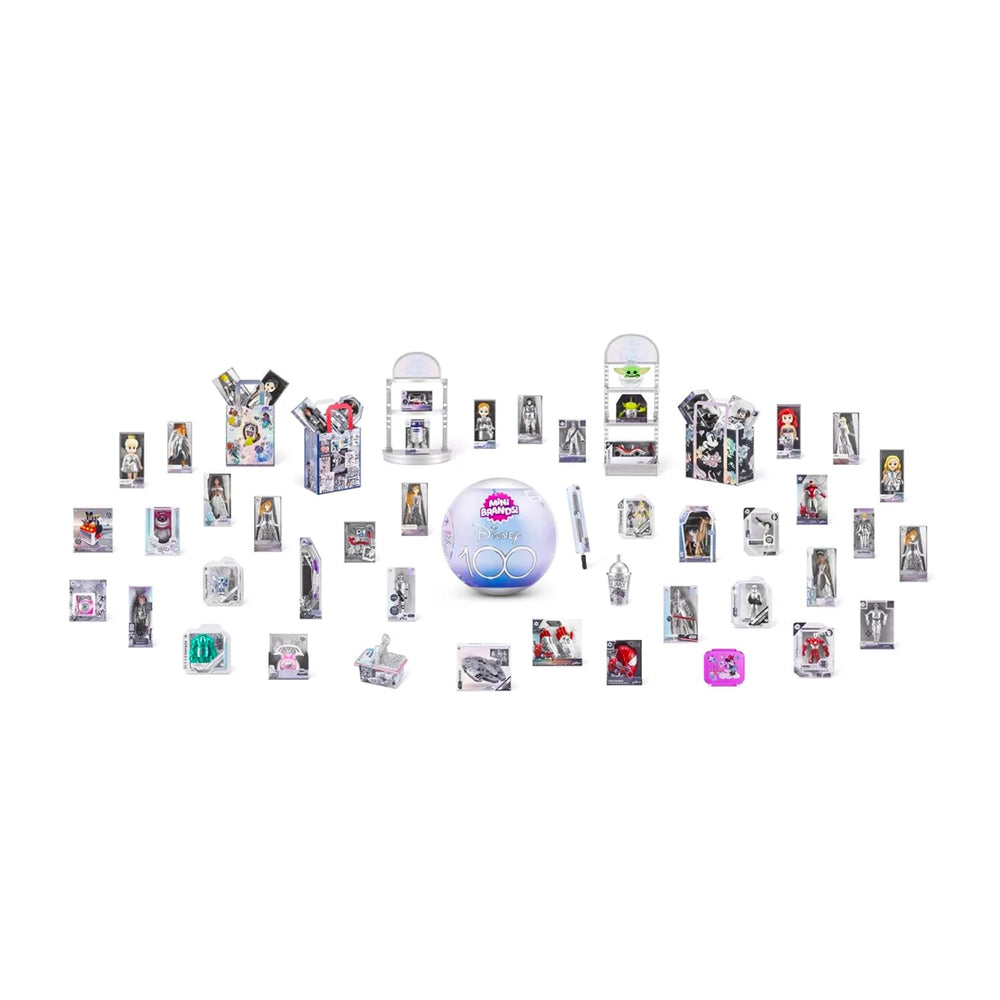 ZURU Mini Brands Disney 100 stickers included to boost gifting and display.