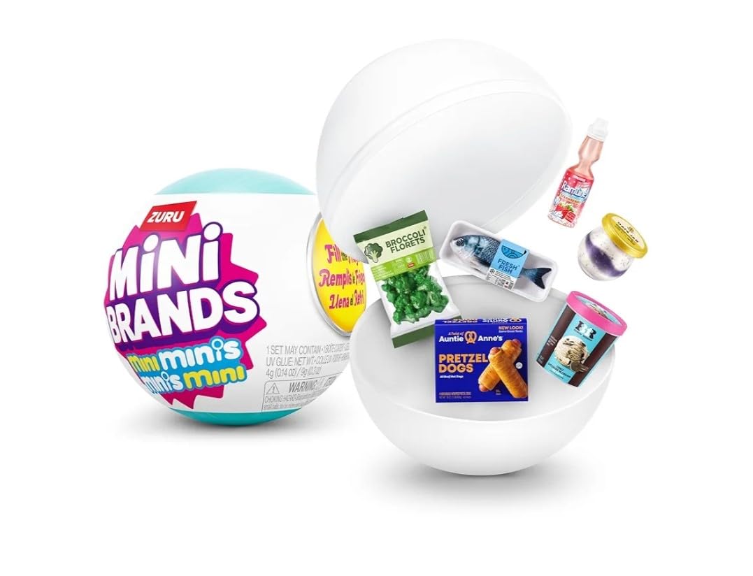Zuru Mini Minis exclusive miniatures with detailed, collectible mini foods and items.