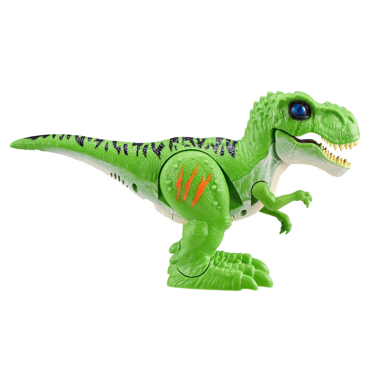 ZURU Robo Alive Attacking T-Rex green glow-in-the-dark scar adds drama