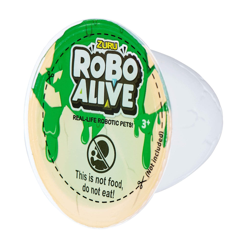 ZURU Robo Alive Attacking T-Rex green packaging highlights setup and play