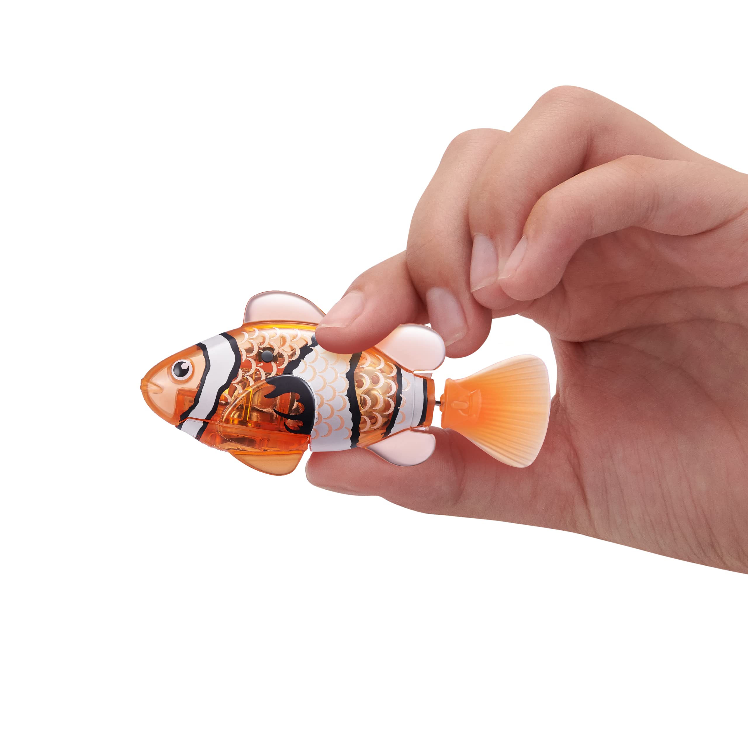 Robo Alive two-pack showcases teal and orange Robo Fish for shared play.