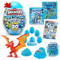 ZURU SMASHERS Dino Ice Age Pterodactyl Series 3 pack-open to build your Smash-o-saur collection.
