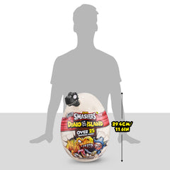 ZURU Smashers Dino Island slime, sand, and foam contents inspire tactile exploration.