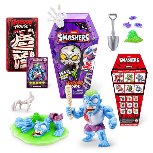 ZURU SMASHERS Horror House coffin opening invites kids to unearth surprises.