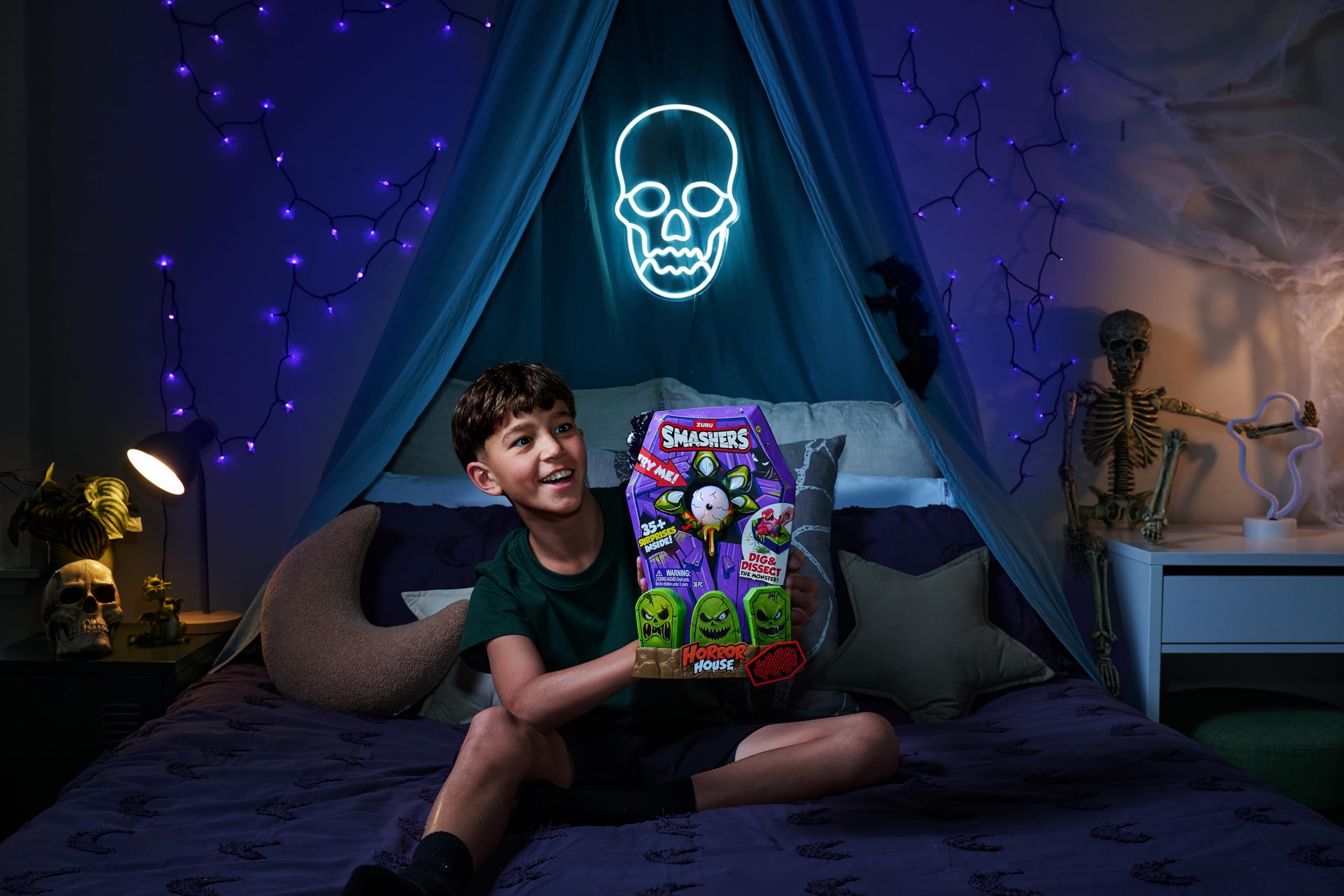 Sand and slime play area with hidden Smashers monster pieces