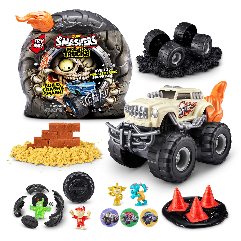 ZURU SMASHERS Skull Truck pack for imaginative play with hidden surprises.