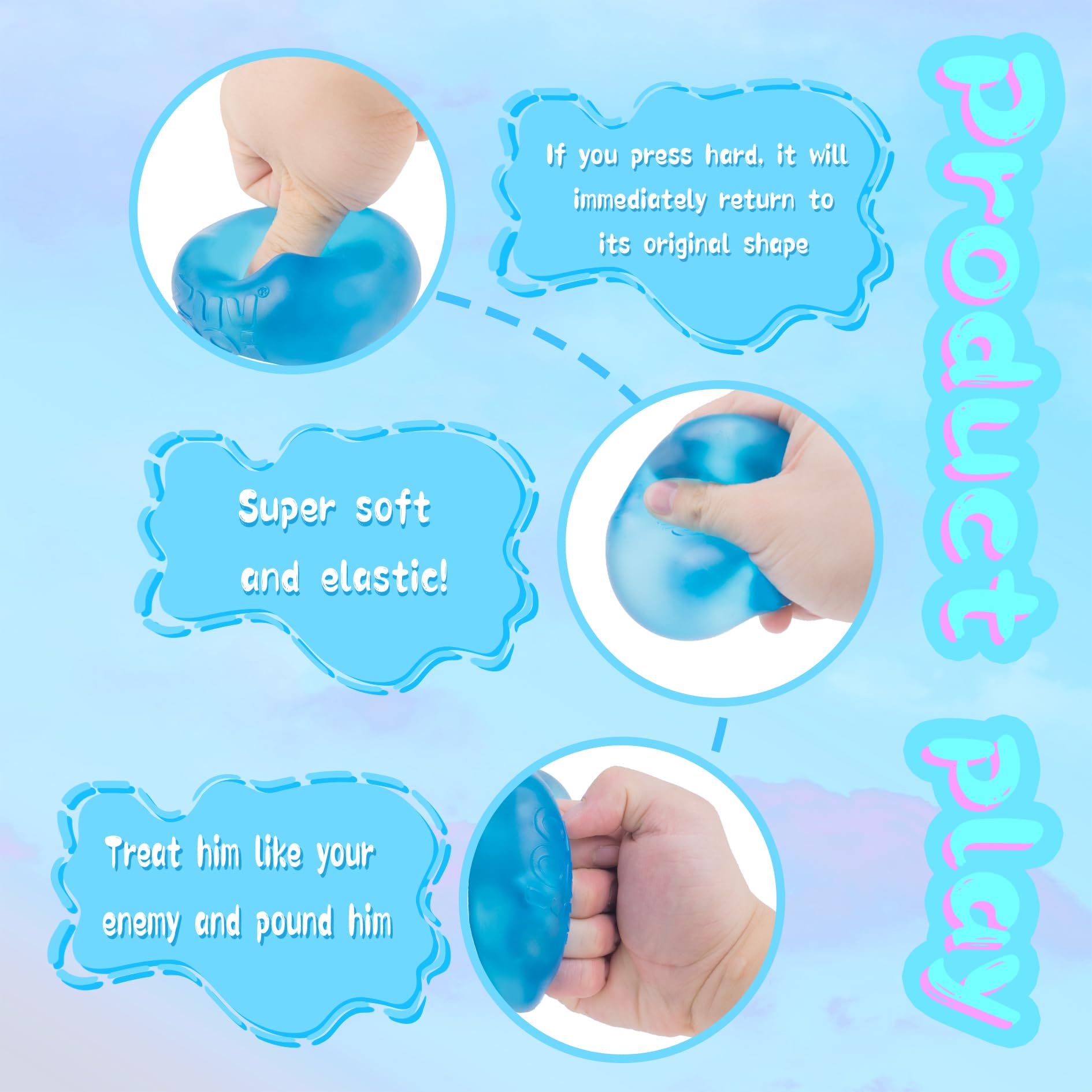 Zuvooi blue stress cube in pocket for on-the-go calm