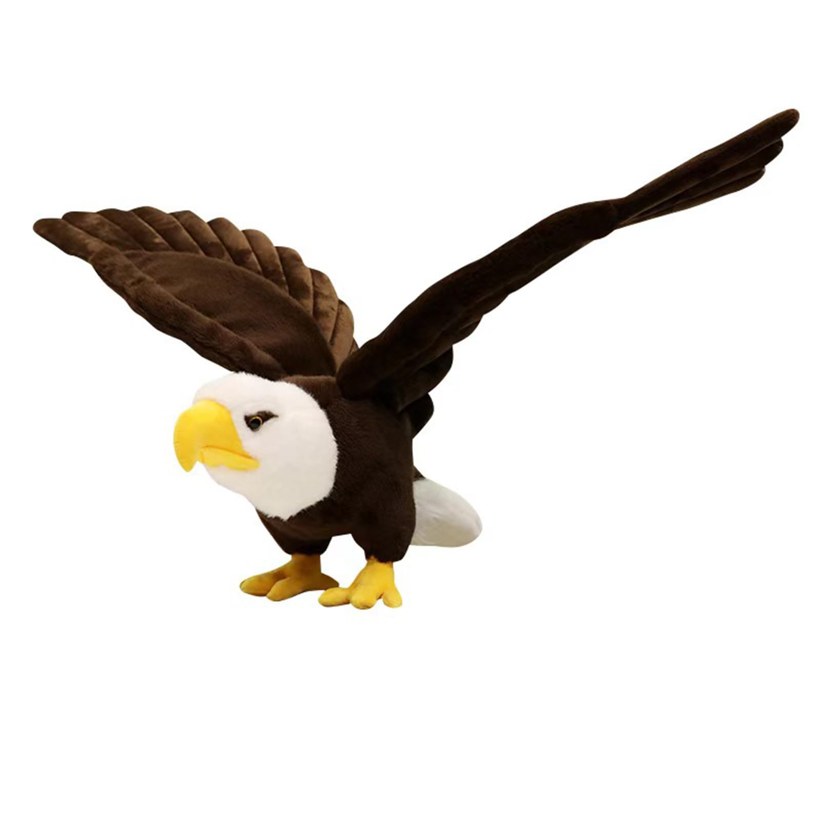 ZWLCWYBDBD Bald Eagle Plush 24-inch, soft and huggable for cozy playtime.