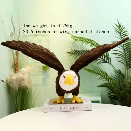 ZWLCWYBDBD Bendable wings eagle toy invites imaginative poses during storytelling.