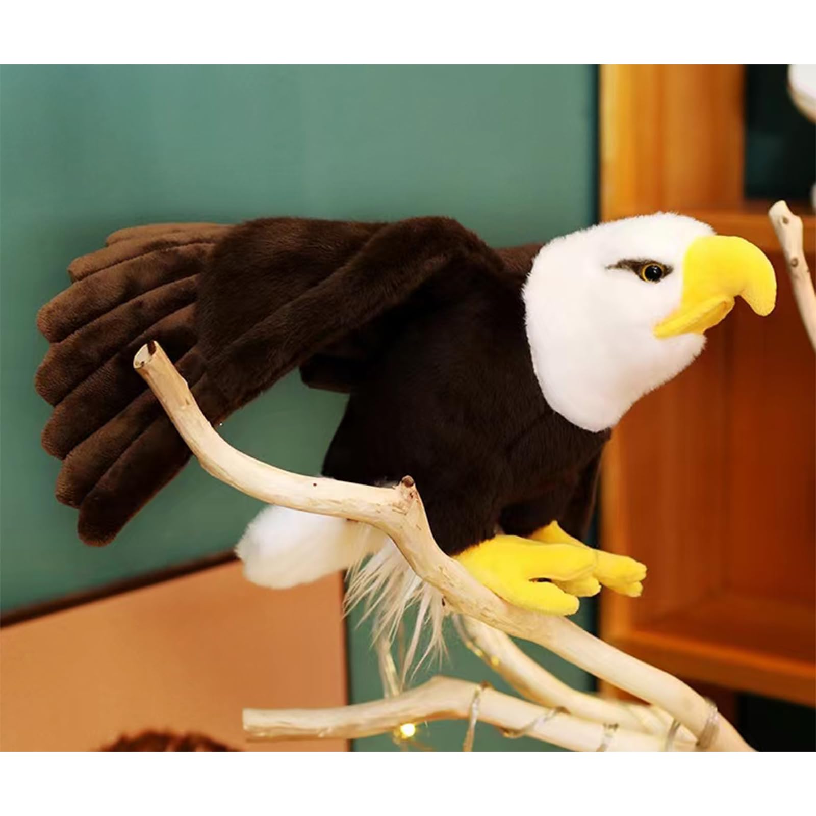 ZWLCWYBDBD Soft-filled eagle plush offers durable daily hugs and playful companionship.