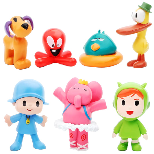 ZXHGWWHS Loula and Elly 2-6 inch PVC figures for vivid display and collection.