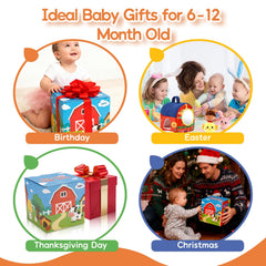 ZXHWTG six-to-twelve-month playset supports grabbing, pulling, and coordination.