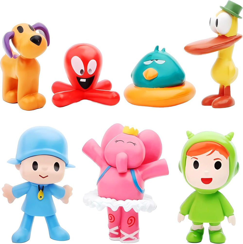 ZXNUFRZ action figure dolls Nina Elly Pato Fred Loula for display and decor.