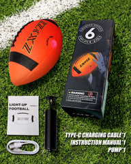 Zxyzz Glow Football shines at beach or camping nights for games