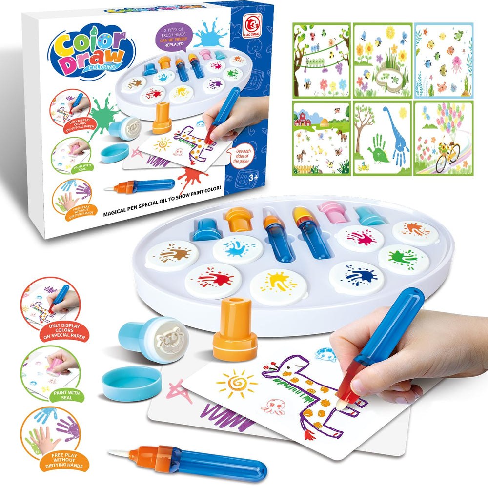 Zyllver Color Magic Light Brush paintset for mess-free kids' art and vivid color reveals.