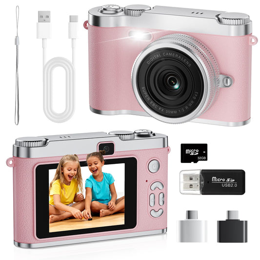 Zyxva Upgrade Kids Selfie Camera front view, great for quick photos.