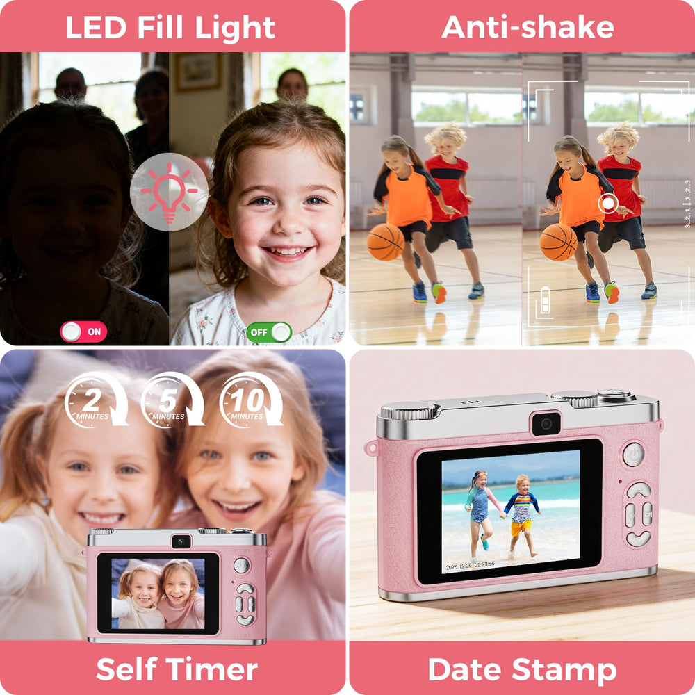 Zyxva Upgrade Kids Selfie Camera packaging box is gift-ready.