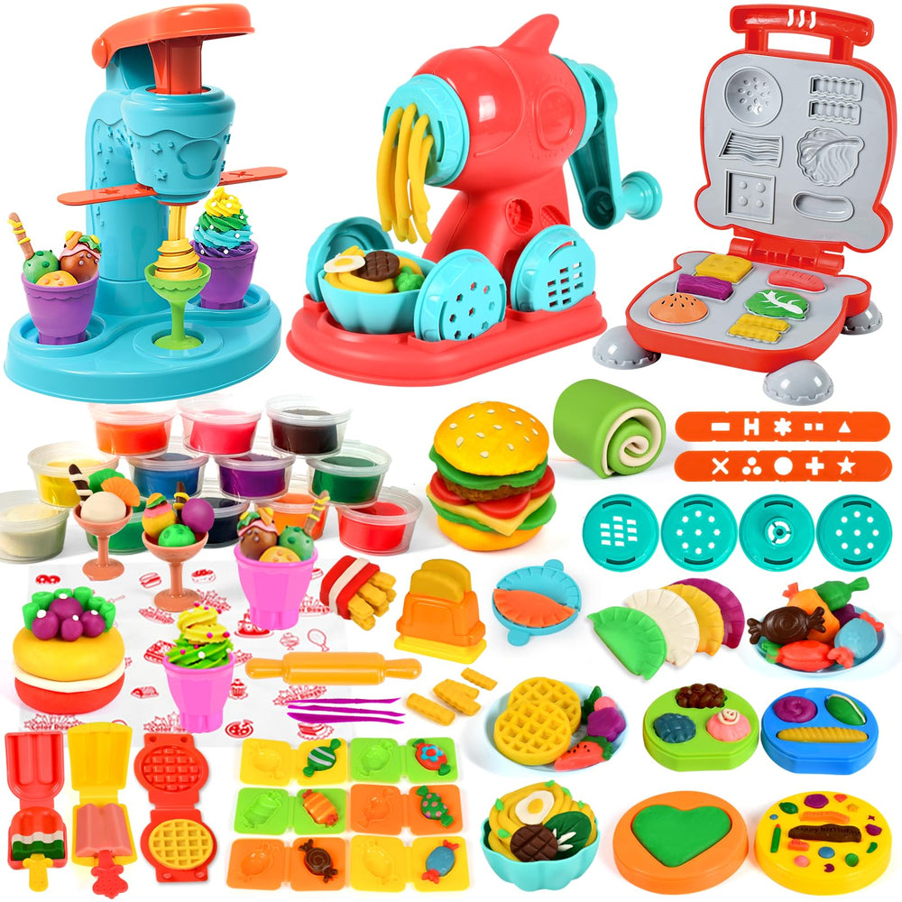 ZYYBQW color dough ice cream mold for imaginative play and fine motor practice.