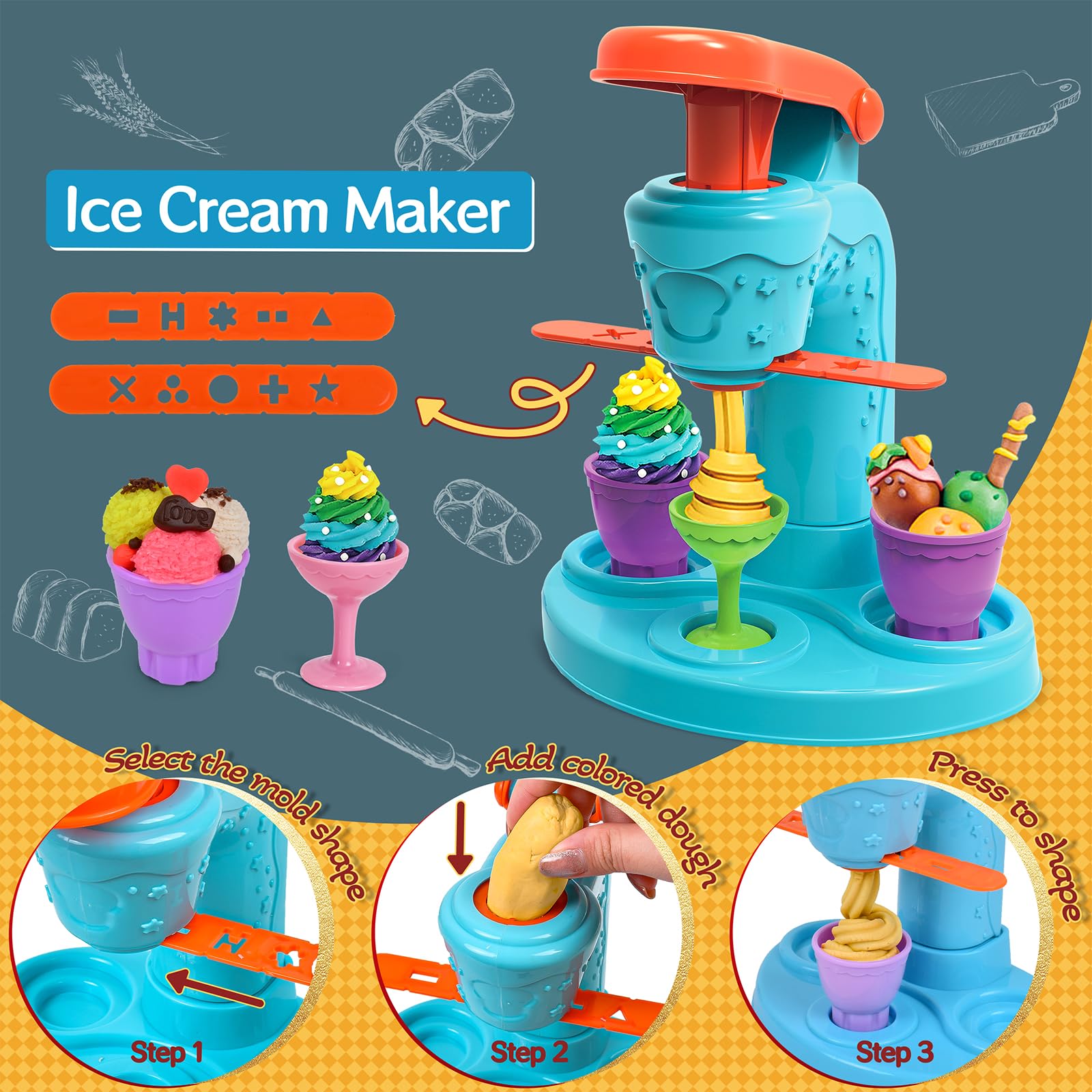 ZYYBQW color dough noodle maker sparks creative meals at home.