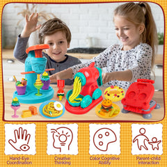 ZYYBQW family dough playtime fosters shared creativity.
