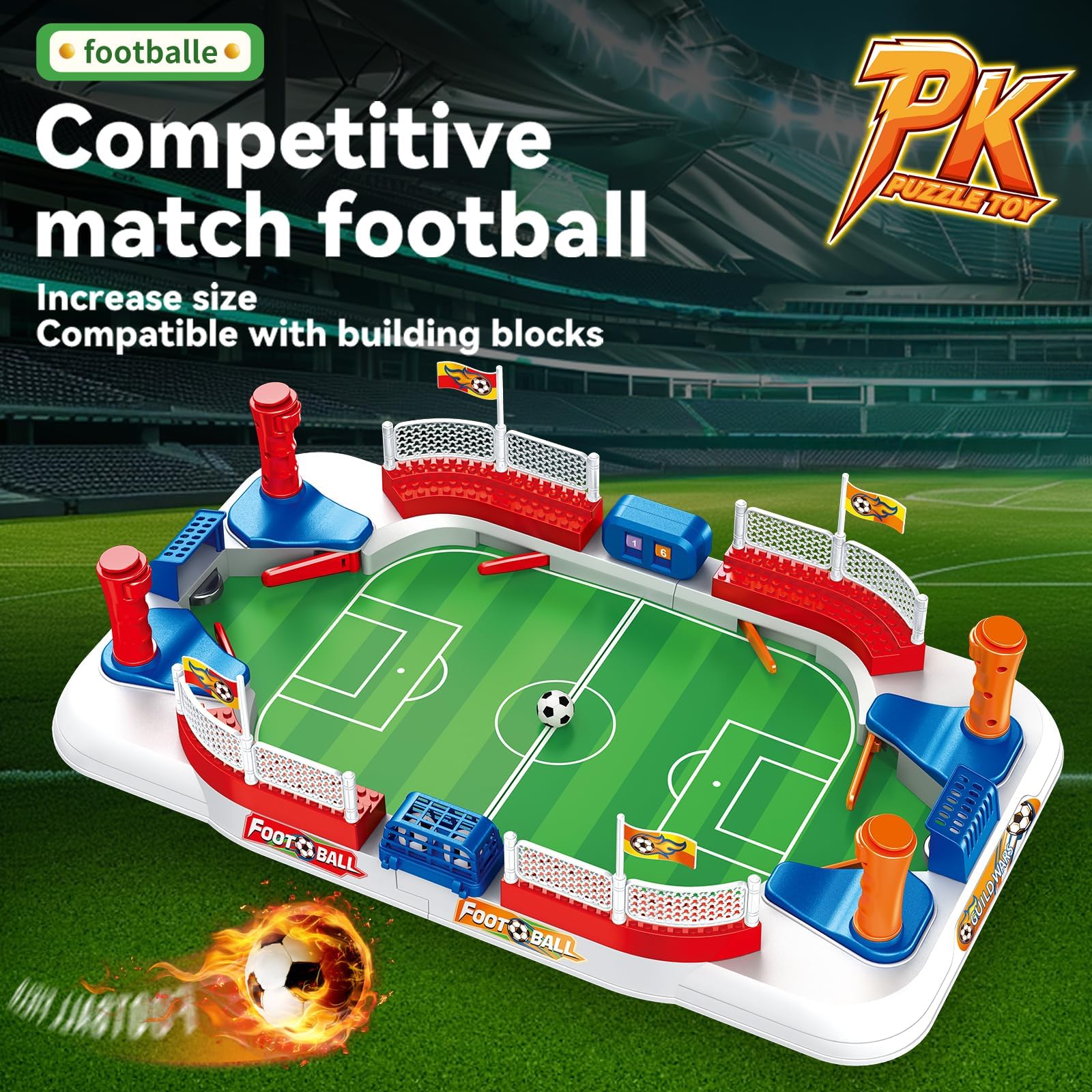 ZYYBQW foosball table flippers provide responsive control for precise passes and shots.