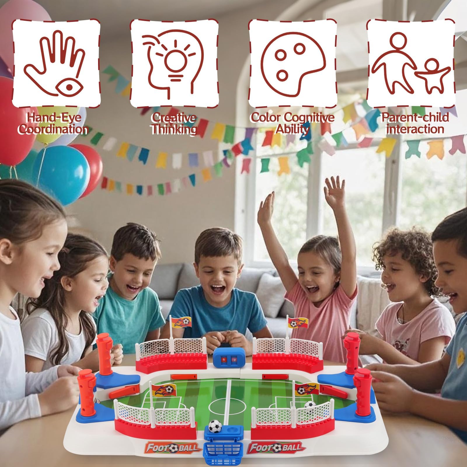 ZYYBQW foosball table portable design makes fun easy to move indoors or outdoors.