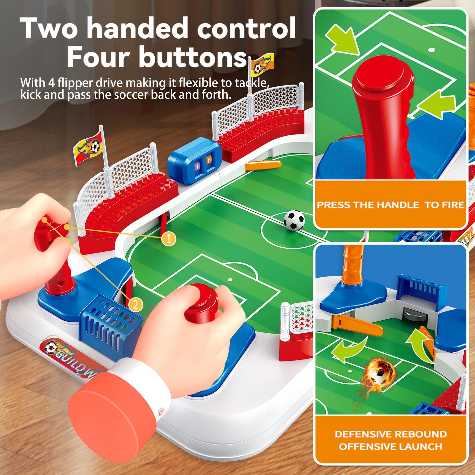 ZYYBQW foosball table scoreboard keeps track of points during lively matches.