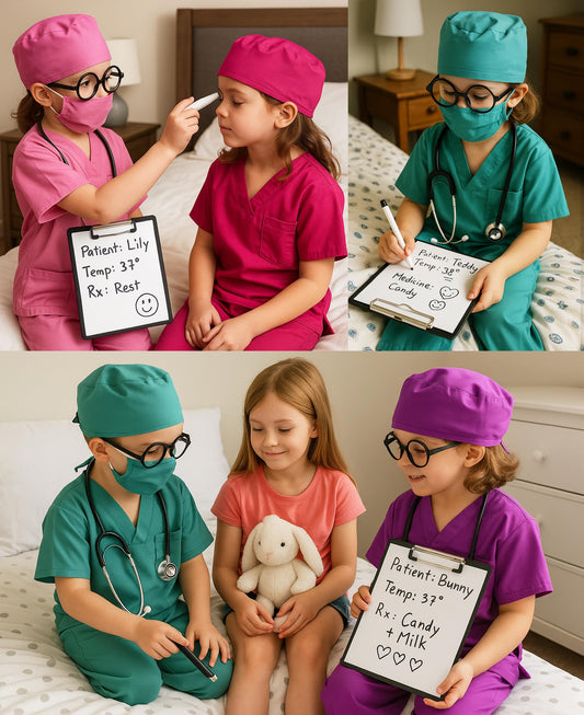 ZZIHAN Doctor Costume mask cap and glasses for role-play fun