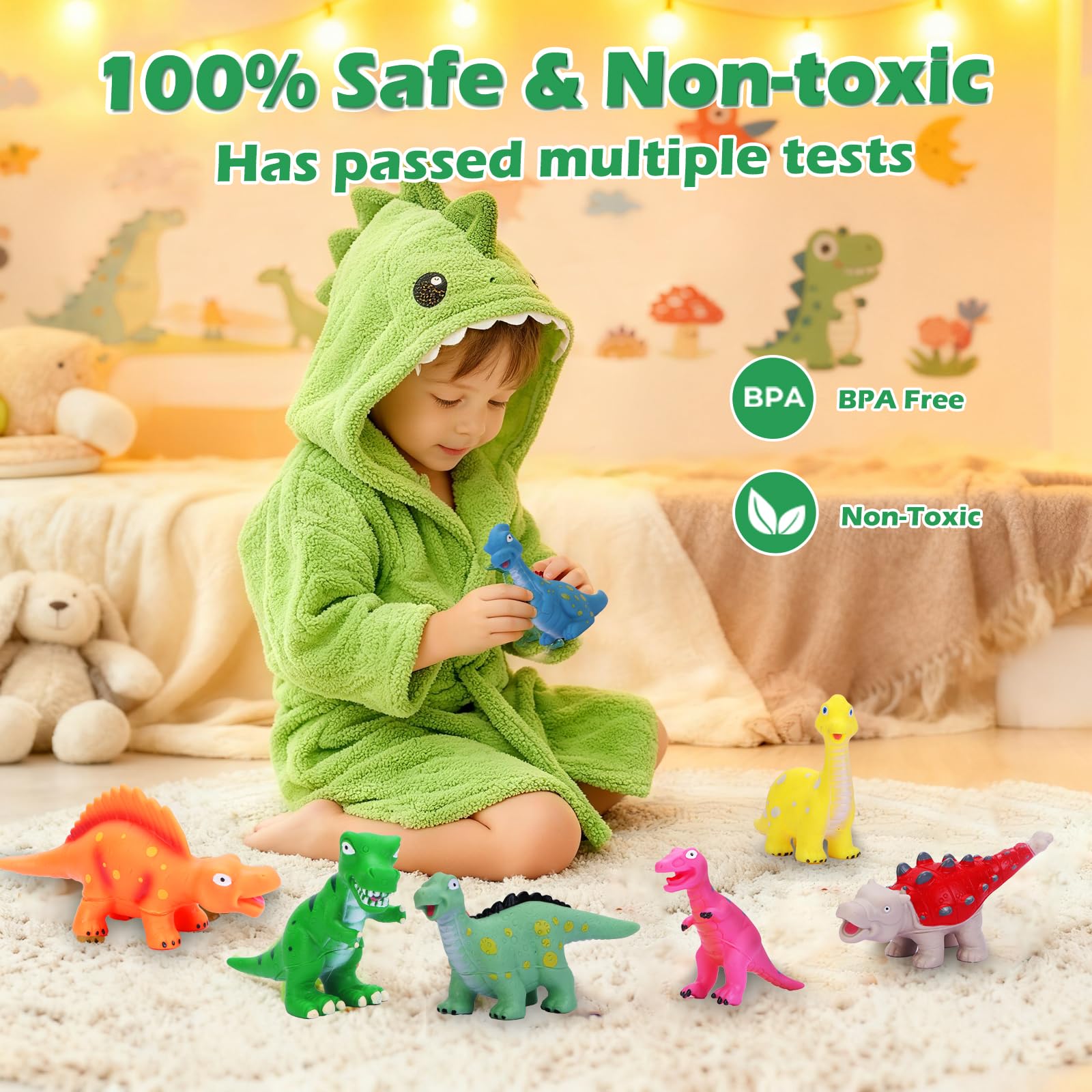 ZZLWAN Triceratops figure in bright colors enhances storytelling