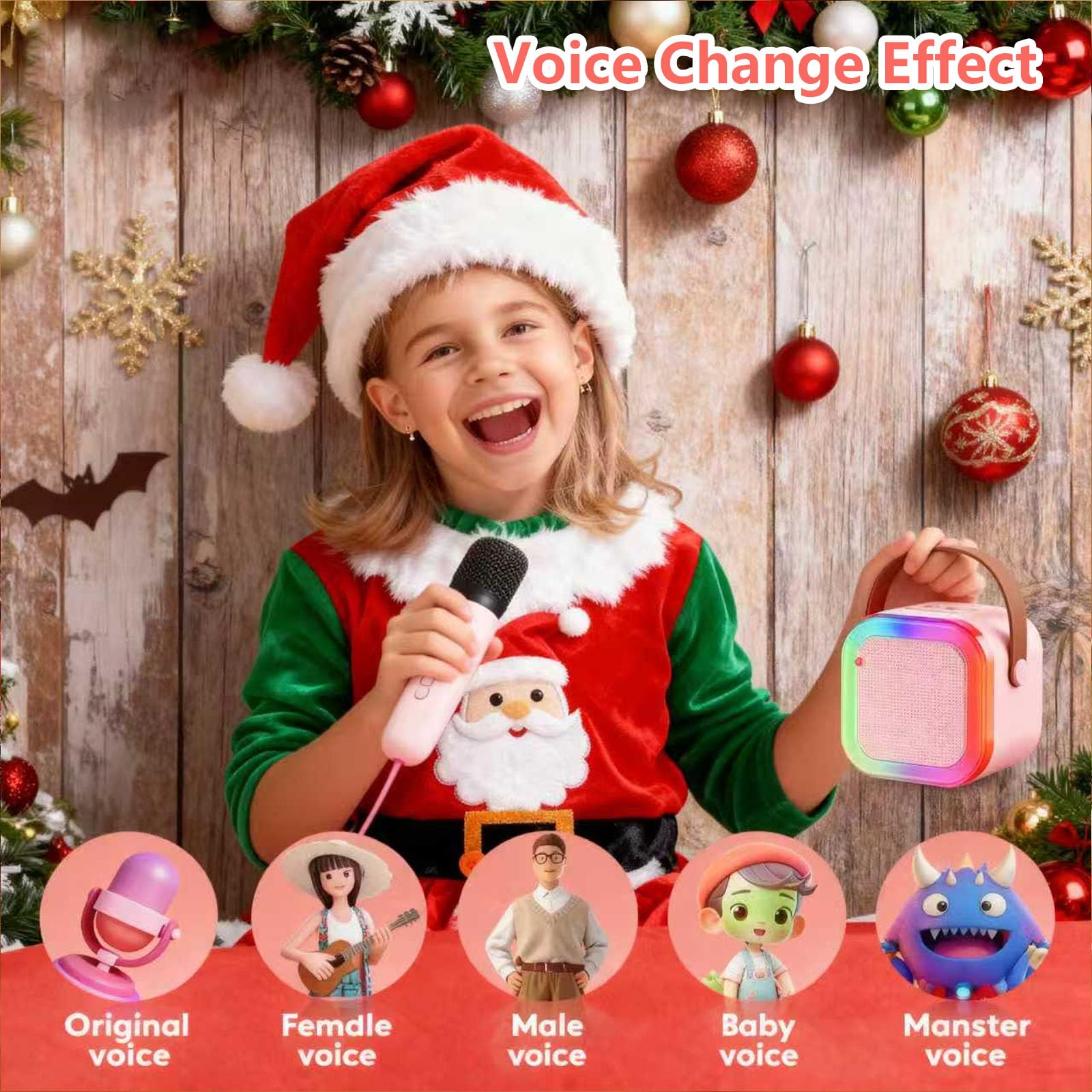 ZZLWAN mini karaoke bluetooth speaker enables wireless singing anywhere
