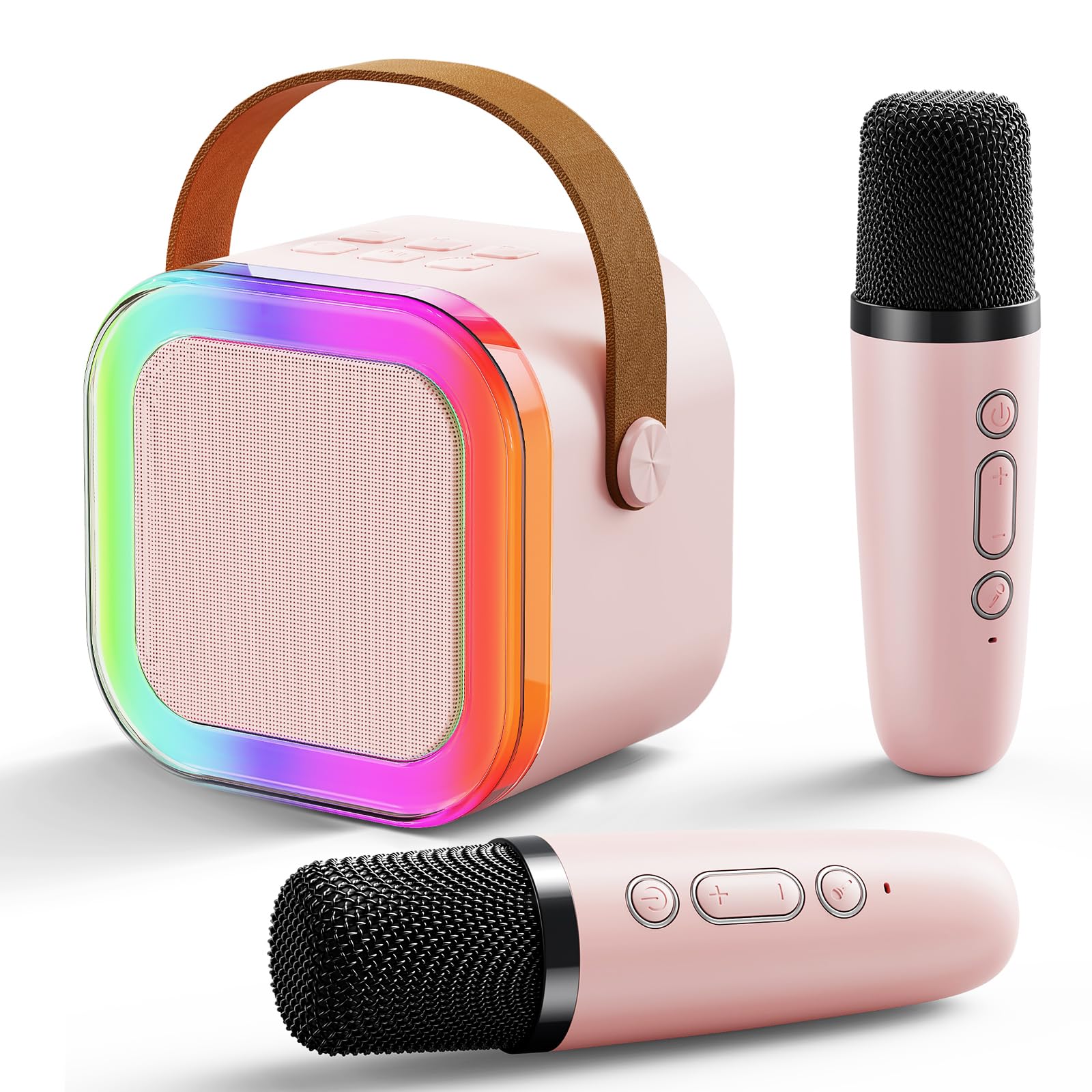 ZZLWAN mini karaoke lights sync to music for a vibrant party vibe