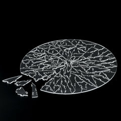 ZZYFGH Clear Puzzle 141 pieces: crystal-clear acrylic for a challenging visual test.
